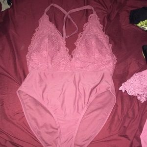 Pink Rust Exhilaration One Piece